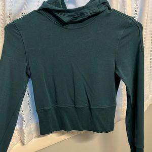 Lululemon Cropped Hoodie-Dark Teal